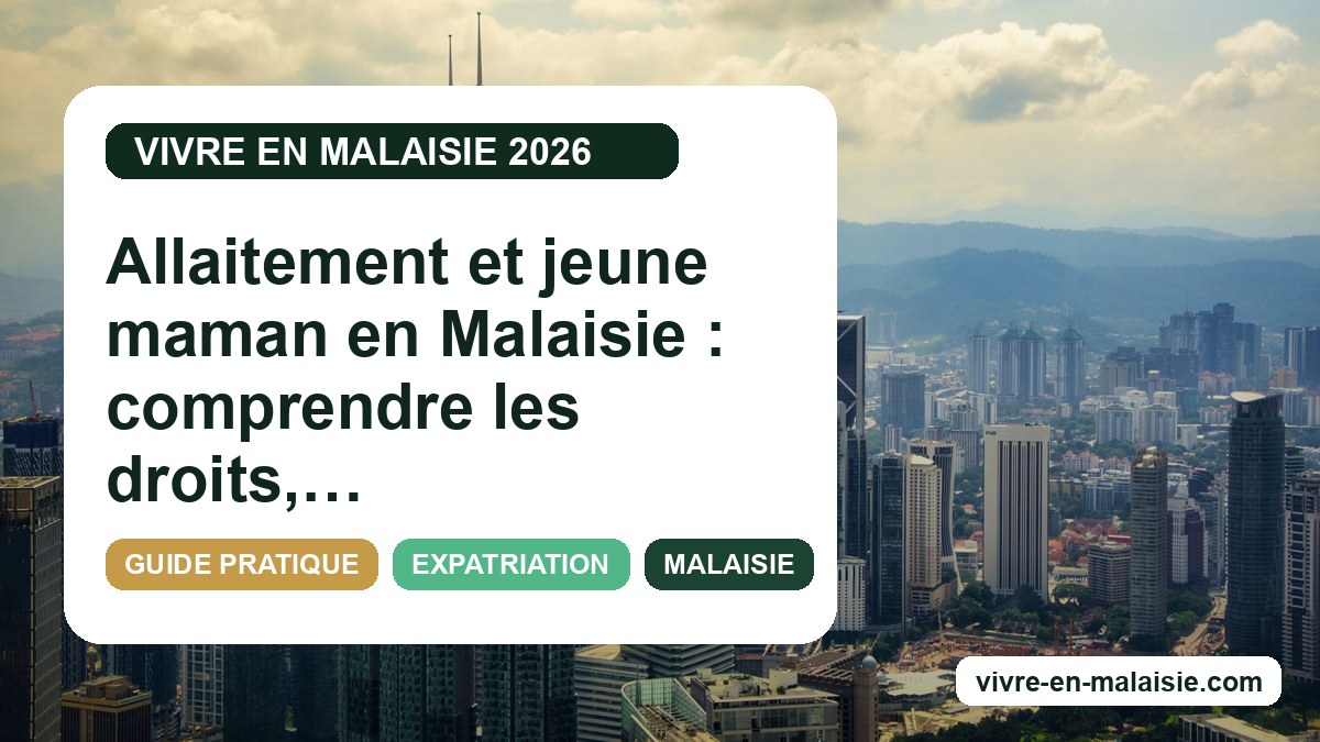 Allaitement et jeune maman en Malaisie : comprendre les droits, lieux et accompagnement disponibles