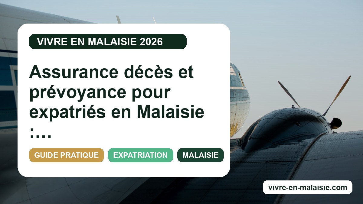 Assurance décès et prévoyance pour expatriés en Malaisie : ce qu’il faut savoir