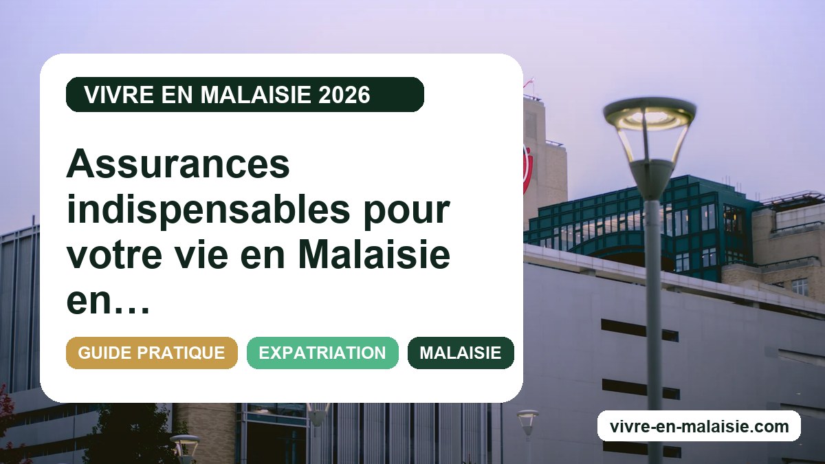 Assurances indispensables pour votre vie en Malaisie en 2026.
