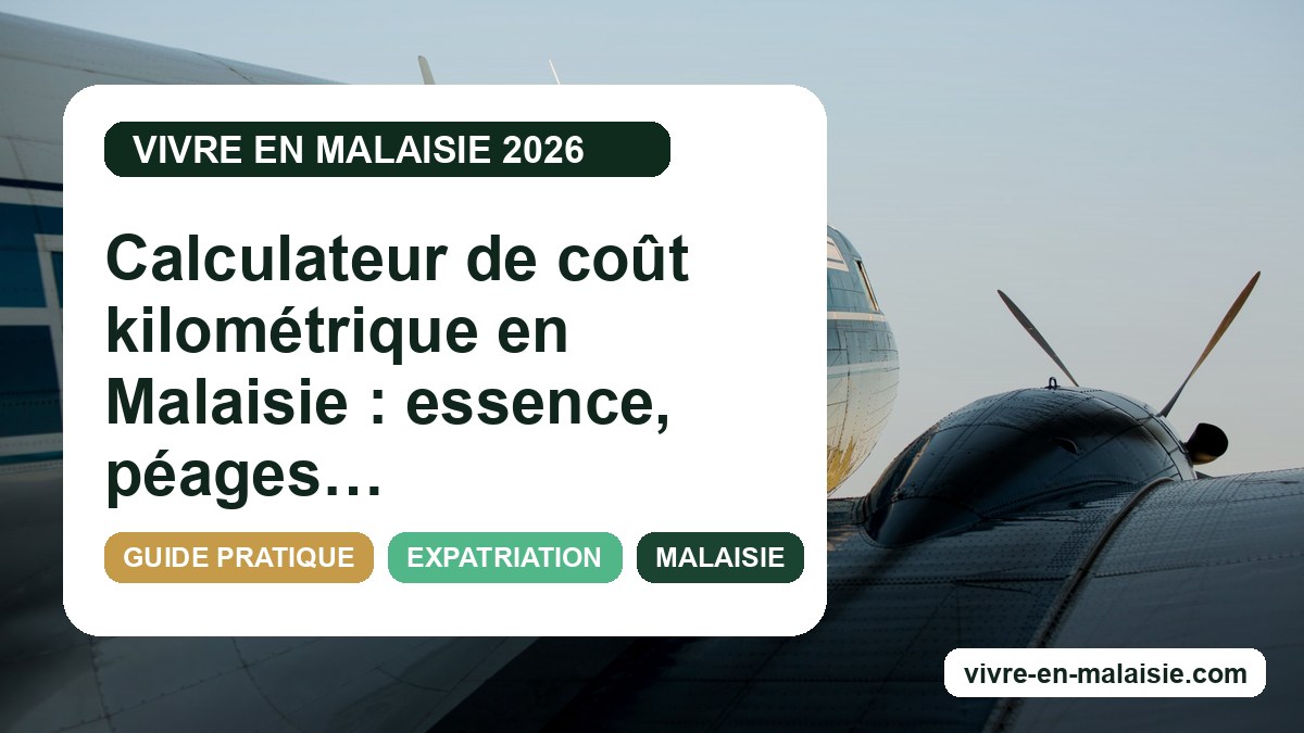 Calculateur de coût kilométrique en Malaisie : essence, péages et entretien détaillés