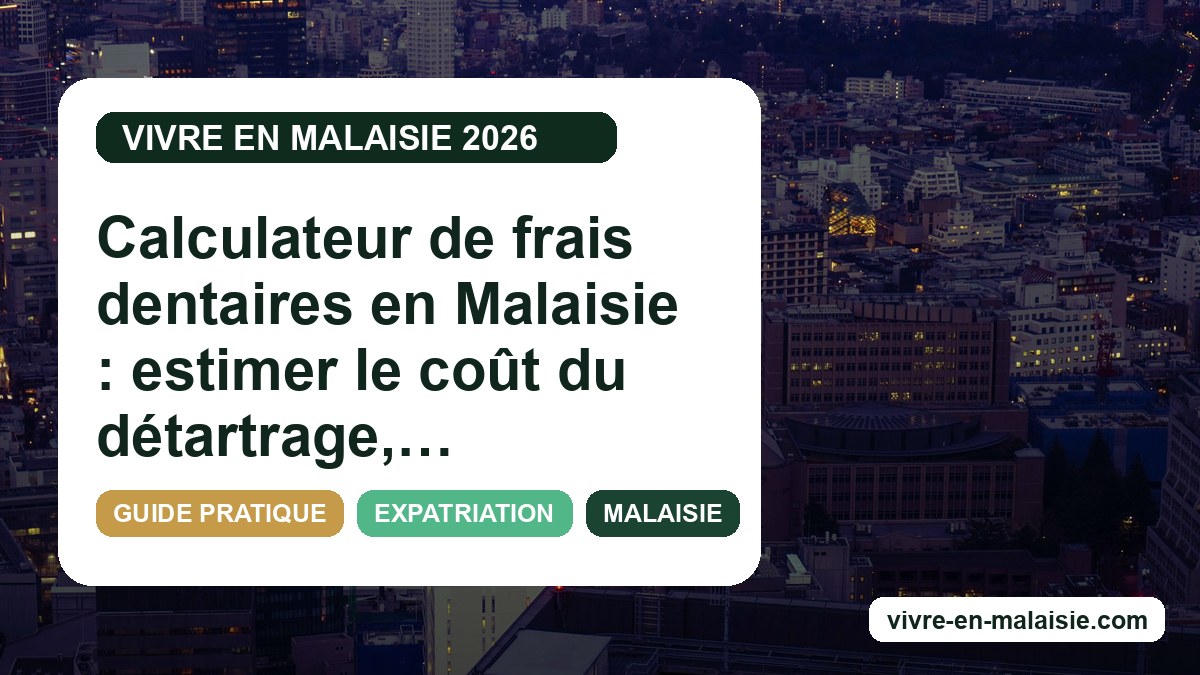 Calculateur de frais dentaires en Malaisie : estimer le coût du détartrage, de la couronne et de l’implant