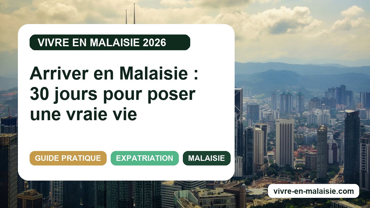 Arriver en Malaisie : 30 jours pour poser une vraie vie