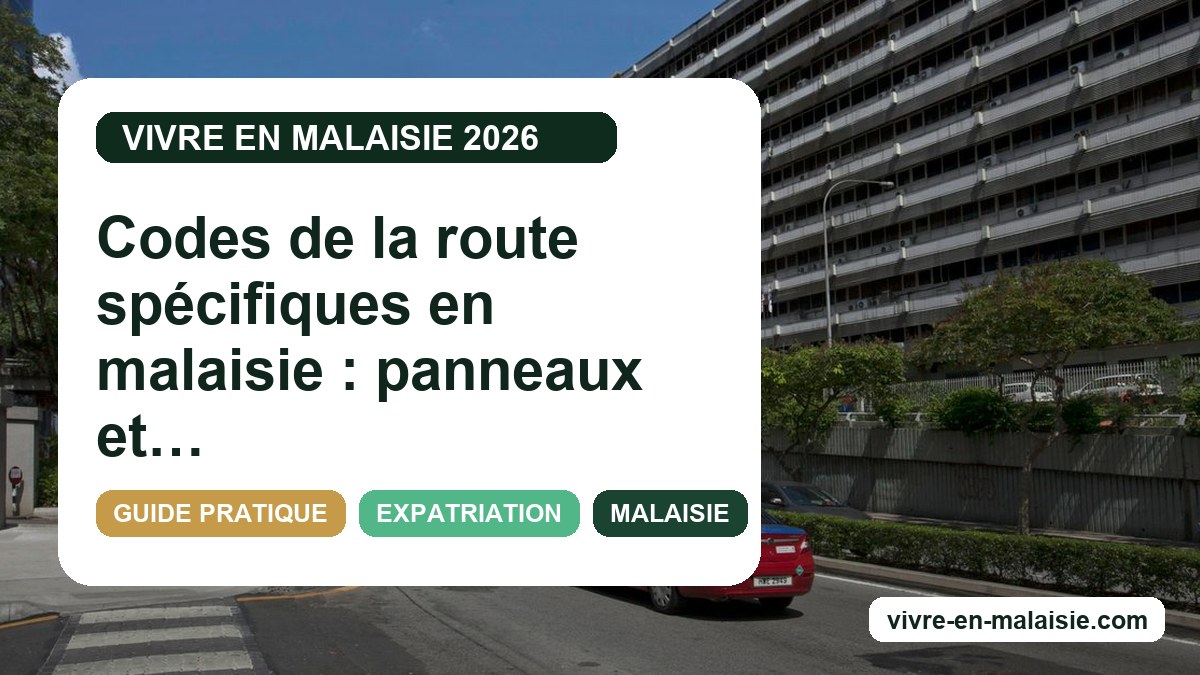Codes de la route spécifiques en malaisie : panneaux et règles méconnues à connaître