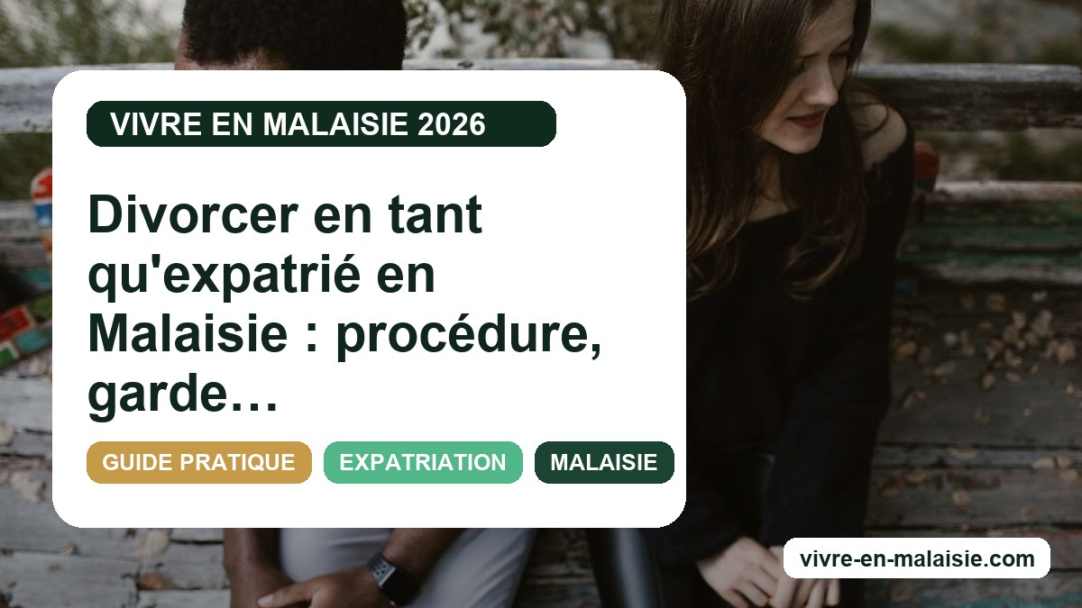 Divorcer en tant qu'expatrié en Malaisie : procédure, garde d'enfants et transcription en 2026