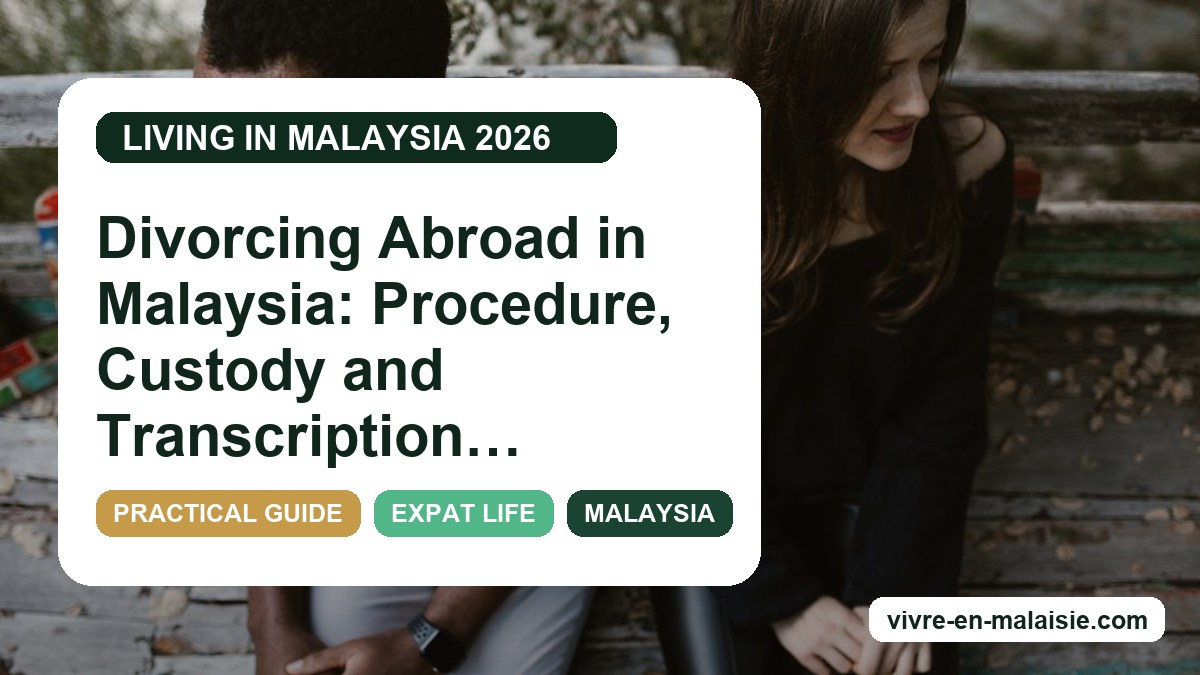 Divorcing Abroad in Malaysia: Procedure, Custody and Transcription in 2026