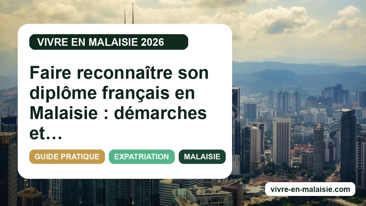 Faire reconnaître son diplôme français en Malaisie : démarches et équivalences à connaître