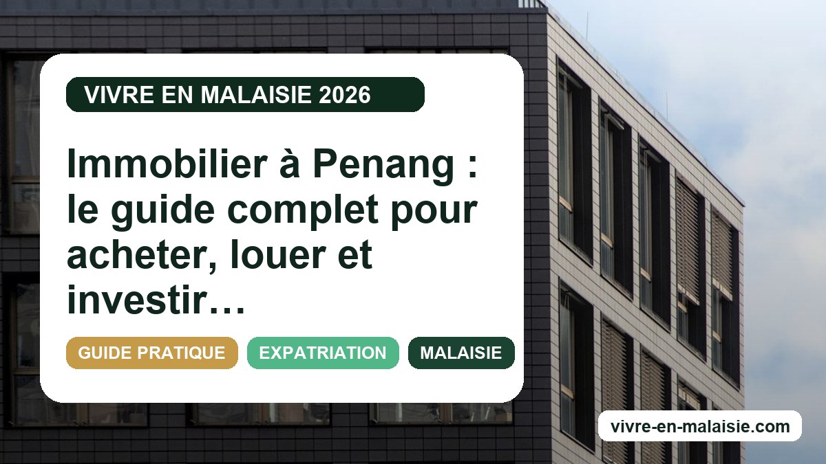 Immobilier à Penang : le guide complet pour acheter, louer et investir en 2026