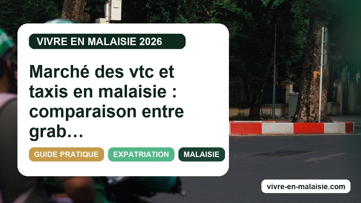 Marché des vtc et taxis en malaisie : comparaison entre grab et taxis traditionnels