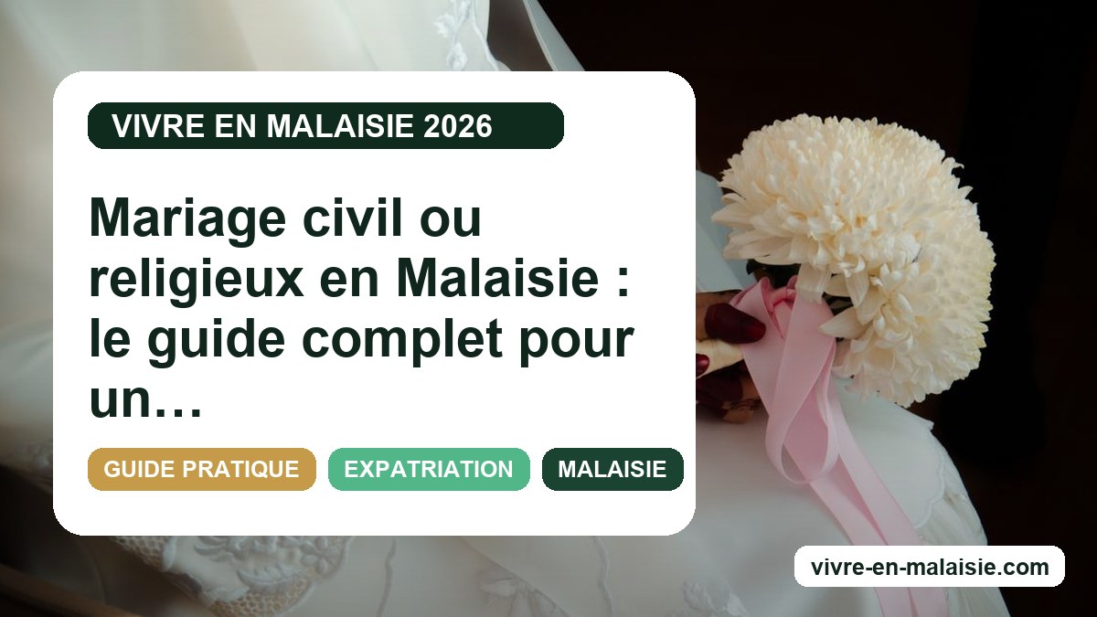 Mariage civil ou religieux en Malaisie : le guide complet pour un couple mixte