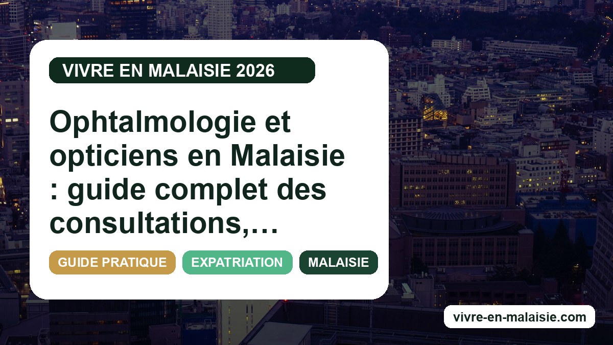 Ophtalmologie et opticiens en Malaisie : guide complet des consultations, lunettes et lentilles