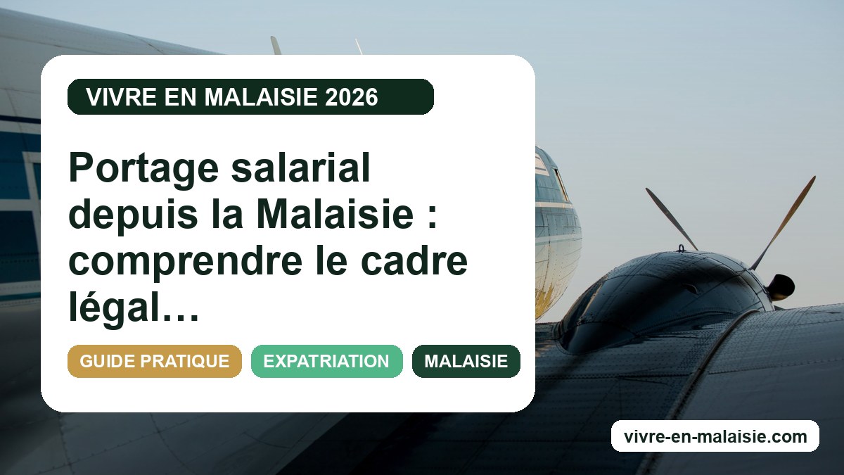 Portage salarial depuis la Malaisie : comprendre le cadre légal et explorer les alternatives