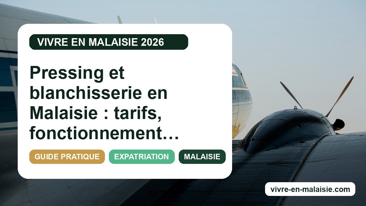 Pressing et blanchisserie en Malaisie : tarifs, fonctionnement et conseils pratiques