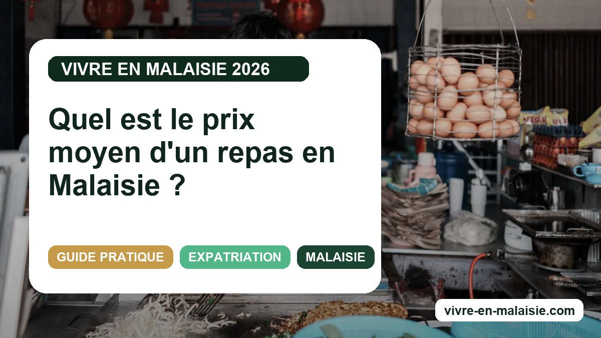 Quel est le prix moyen d'un repas en Malaisie ?