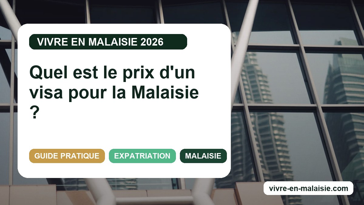Quel est le prix d'un visa pour la Malaisie ?