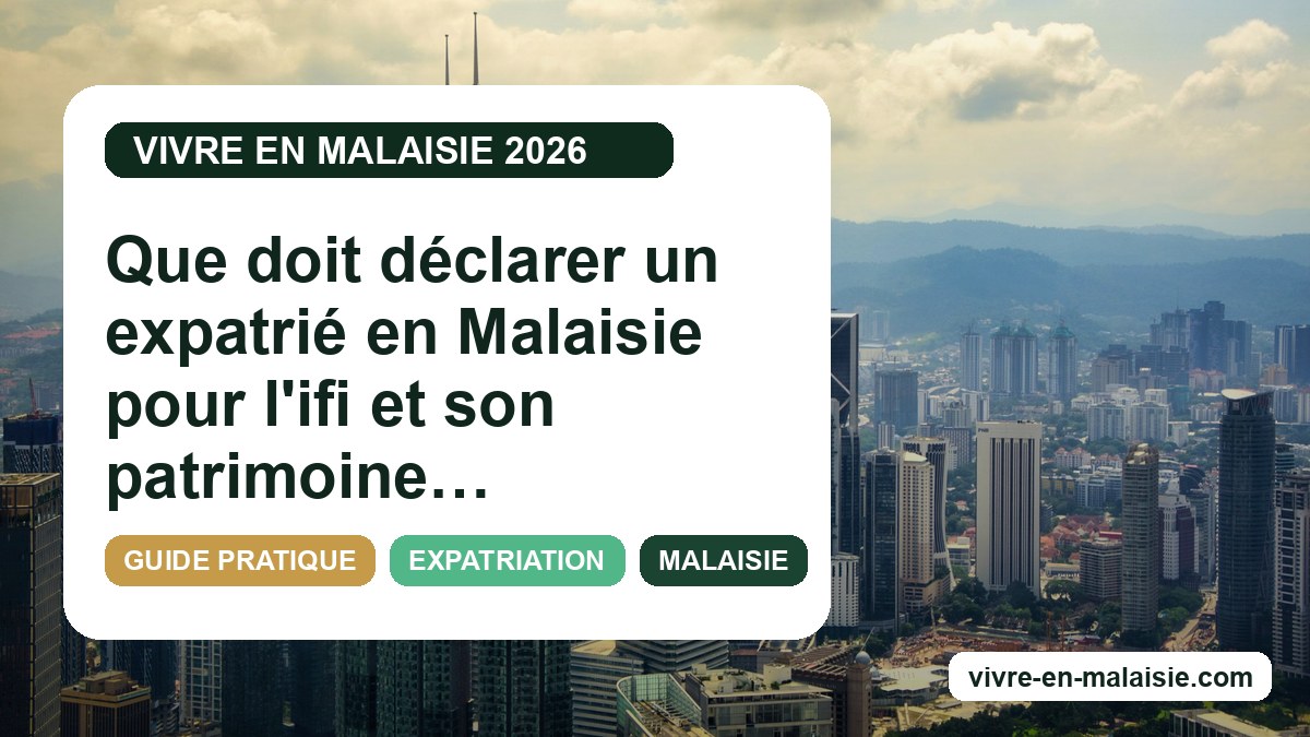 Que doit déclarer un expatrié en Malaisie pour l'ifi et son patrimoine français