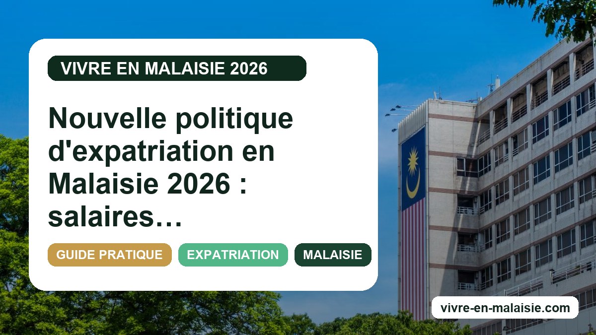 Nouvelle politique d'expatriation en Malaisie 2026 : salaires minimums et Employment Pass