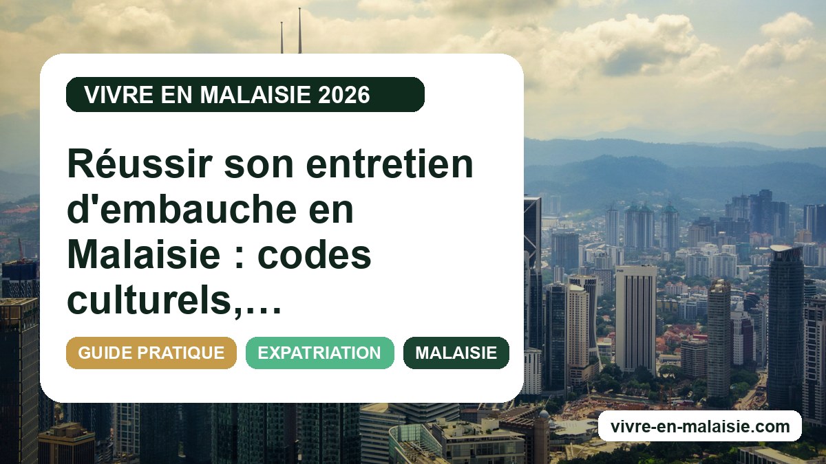 Réussir son entretien d'embauche en Malaisie : codes culturels, questions clés et salaire