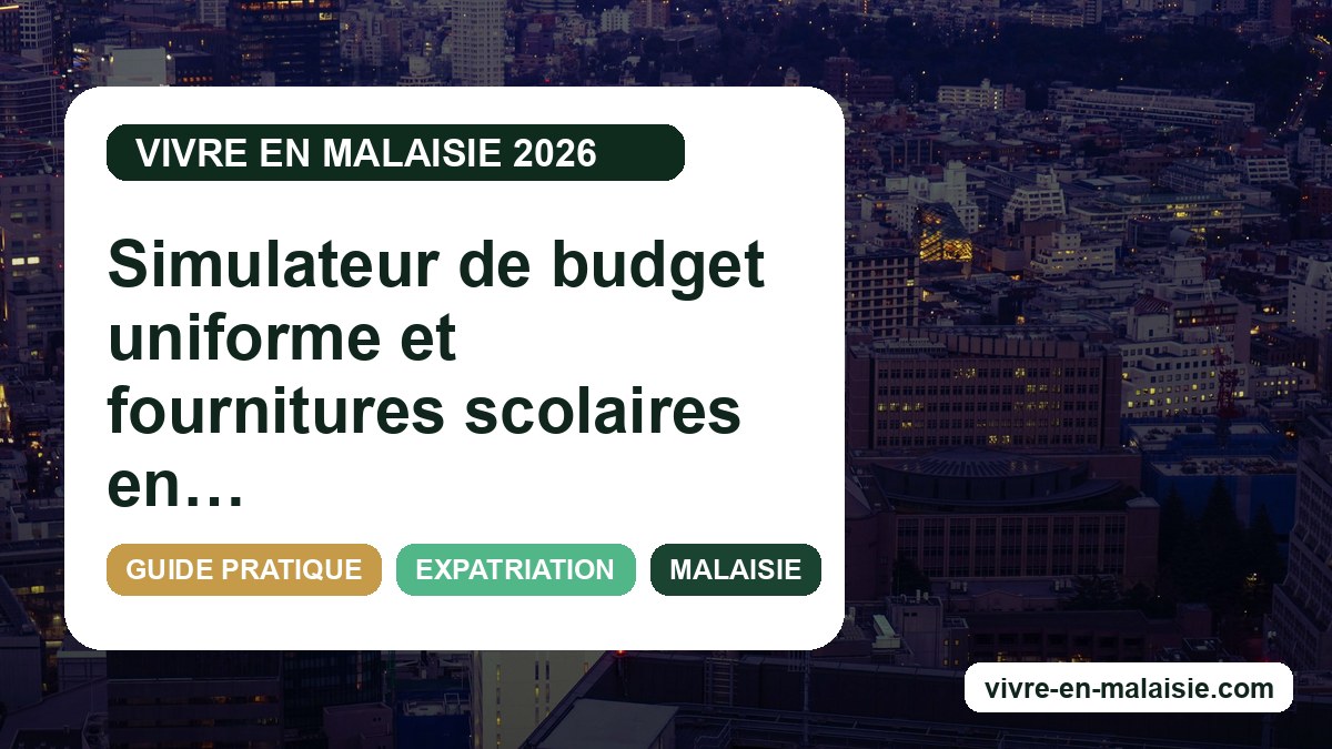 Simulateur de budget uniforme et fournitures scolaires en Malaisie : comment bien planifier vos dépenses