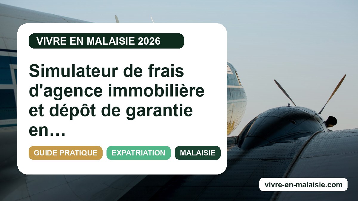 Simulateur de frais d'agence immobilière et dépôt de garantie en Malaisie : tout comprendre facilement