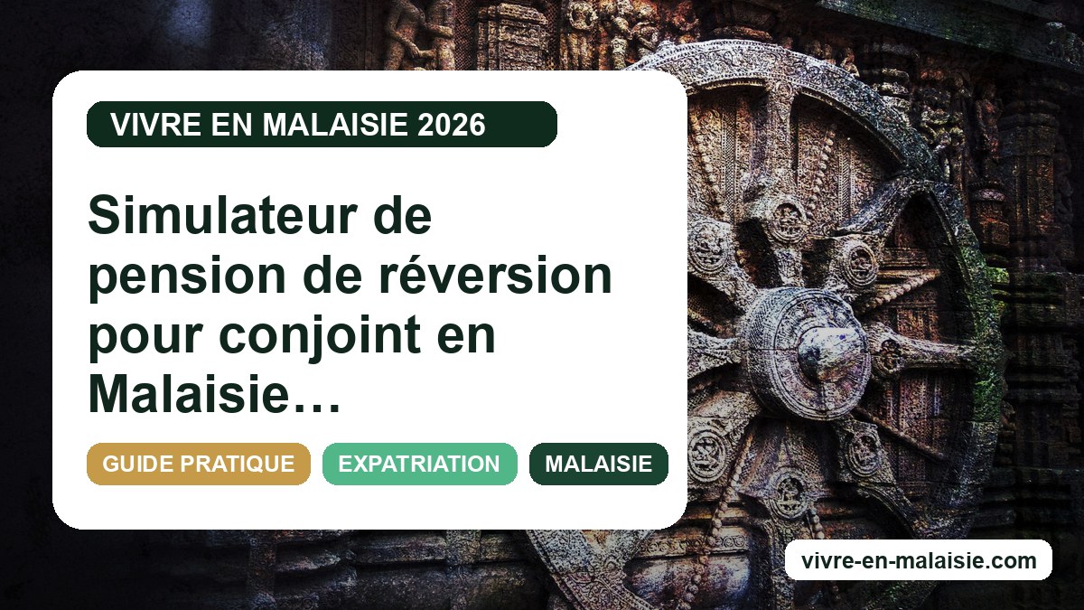 Simulateur de pension de réversion pour conjoint en Malaisie : comment estimer vos droits