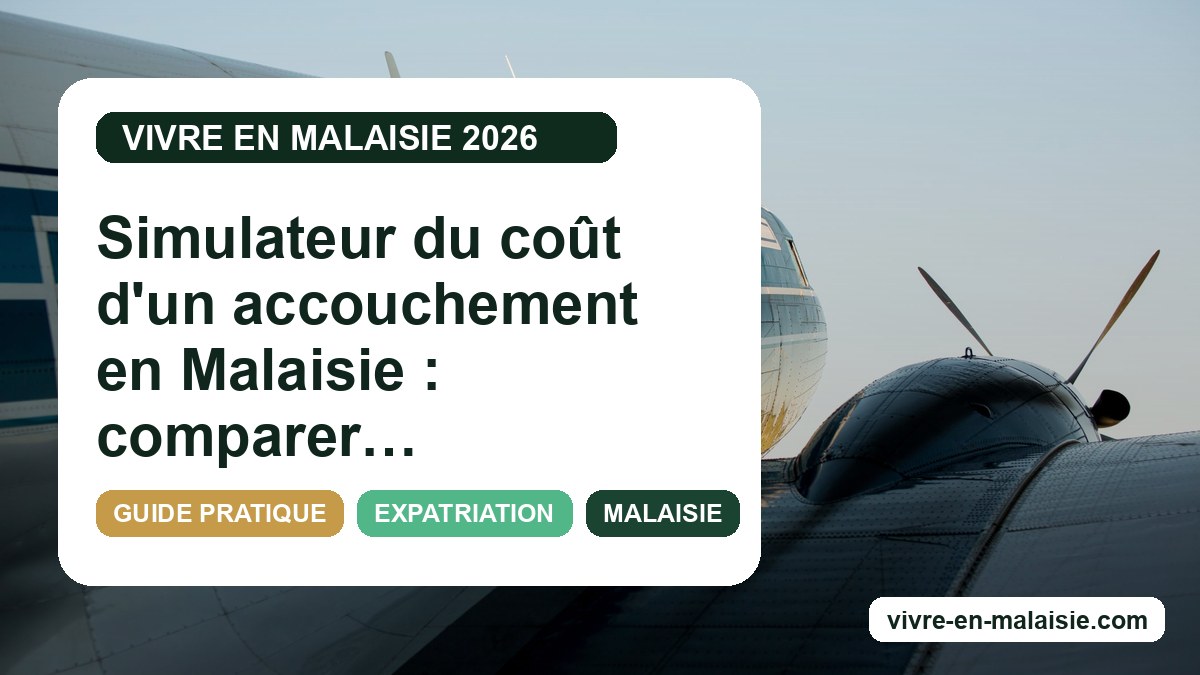 Simulateur du coût d'un accouchement en Malaisie : comparer public, privé et assurance