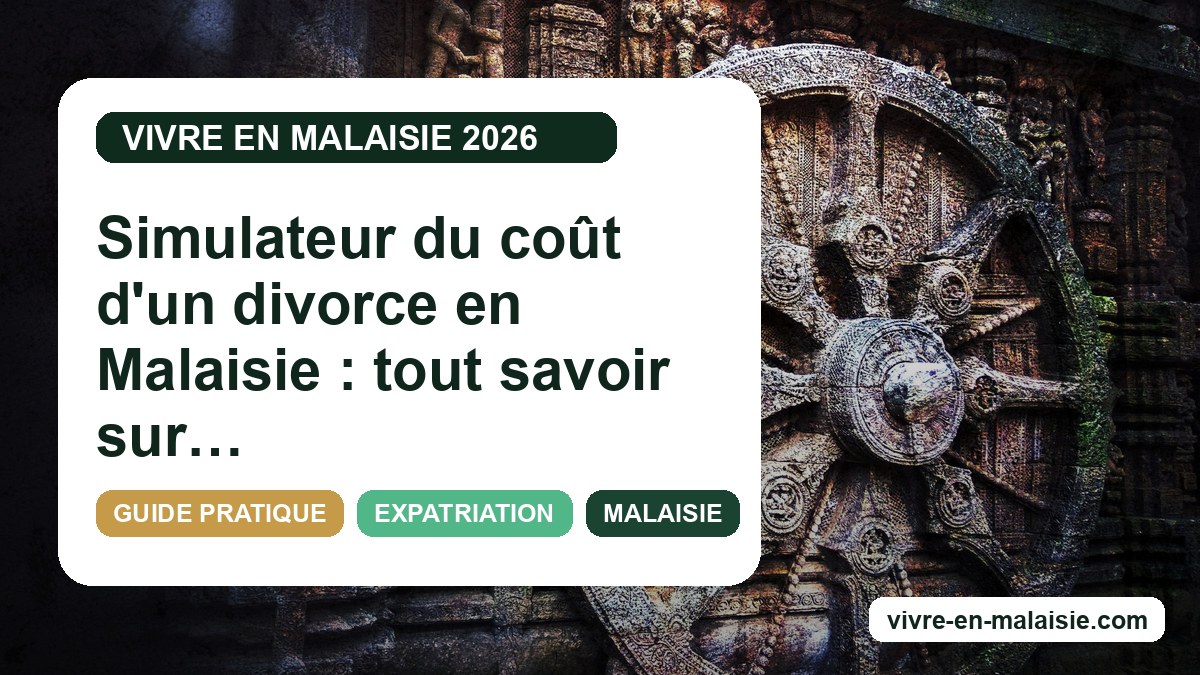 Simulateur du coût d'un divorce en Malaisie : tout savoir sur la procédure, les honoraires d’avocat et les délais