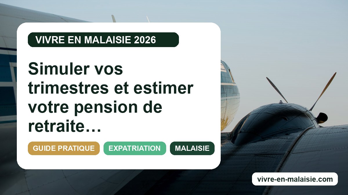 Simuler vos trimestres et estimer votre pension de retraite française depuis la Malaisie