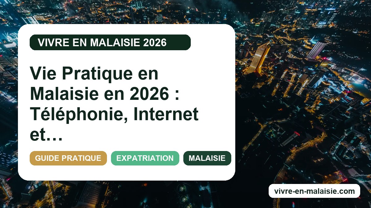 Vie Pratique en Malaisie en 2026 : Téléphonie, Internet et Services Essentiels