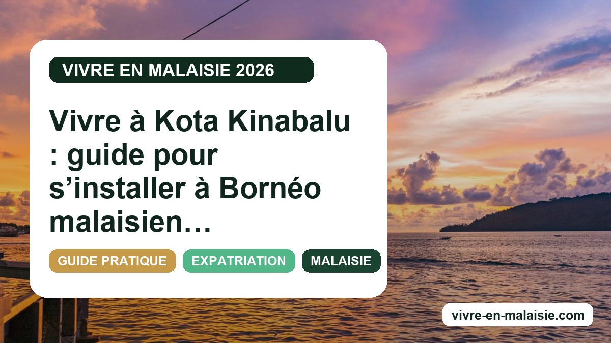Vivre à Kota Kinabalu : guide pour s’installer à Bornéo malaisien en 2026