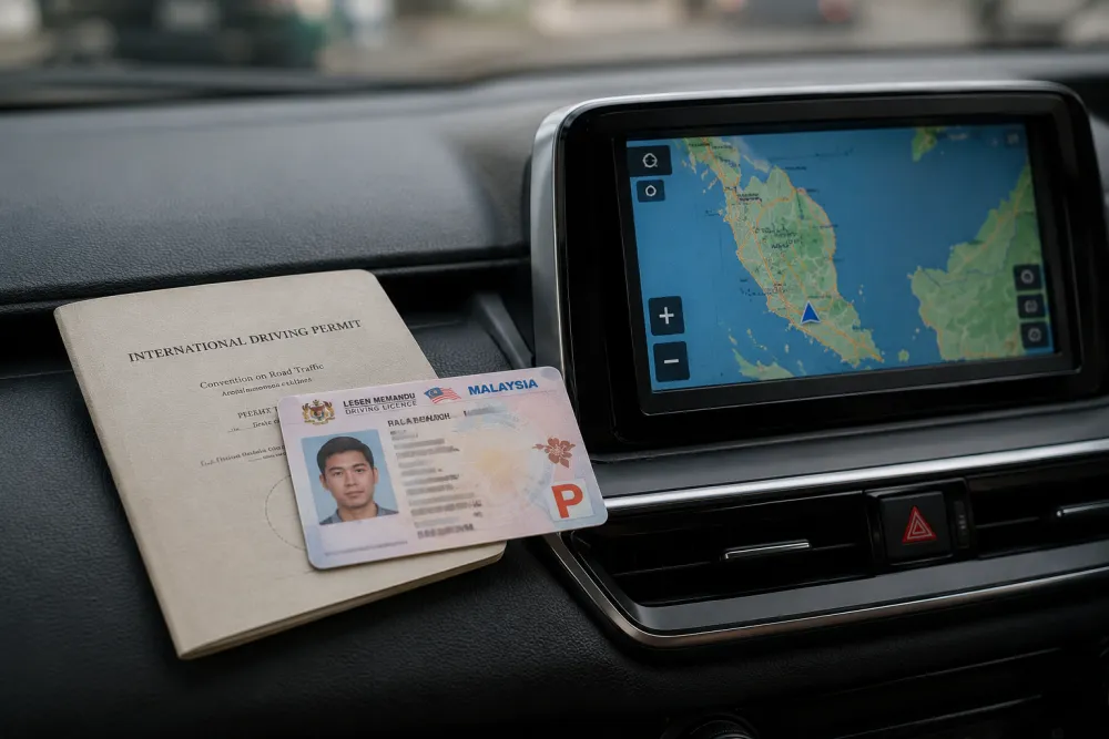 International driving permit and vehicle in Malaysia