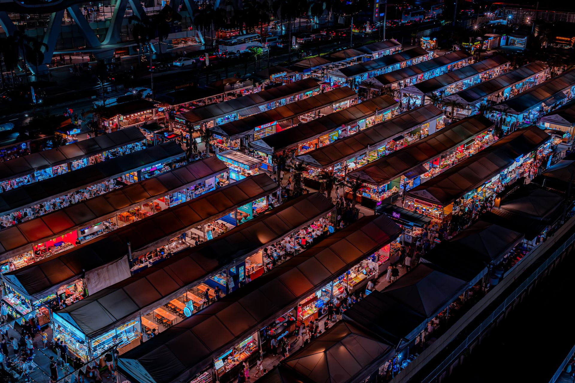 Ambiance marché de nuit