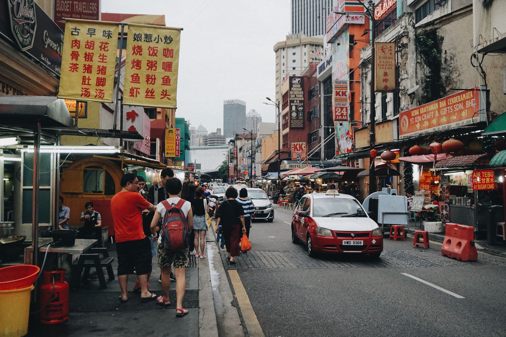 Rue commerçante de Bukit Bintang à Kuala Lumpur